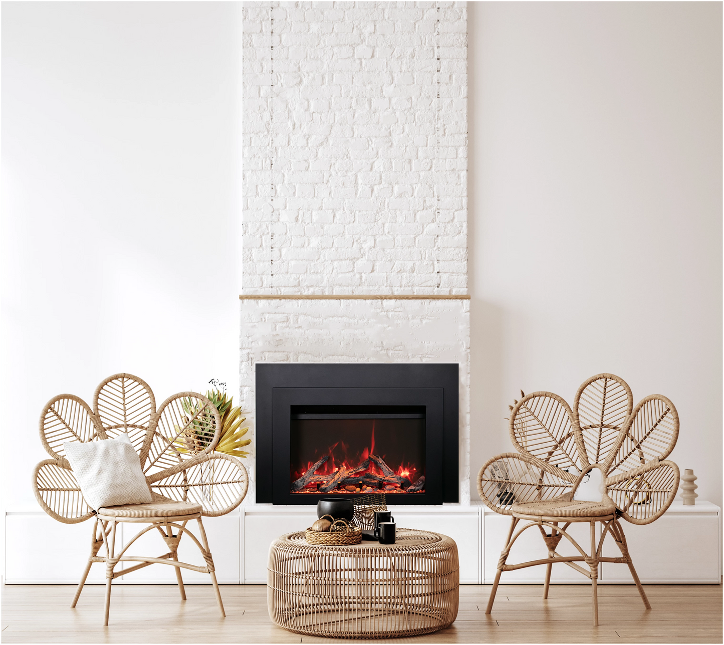 Amantii 26" Traditional Lumina Indoor Outdoor Electric fireplace TRD-26-LUMINA