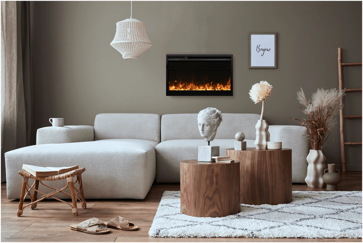 Amantii 26" Traditional Xtraslim Electric Fireplace TRD-26-XS