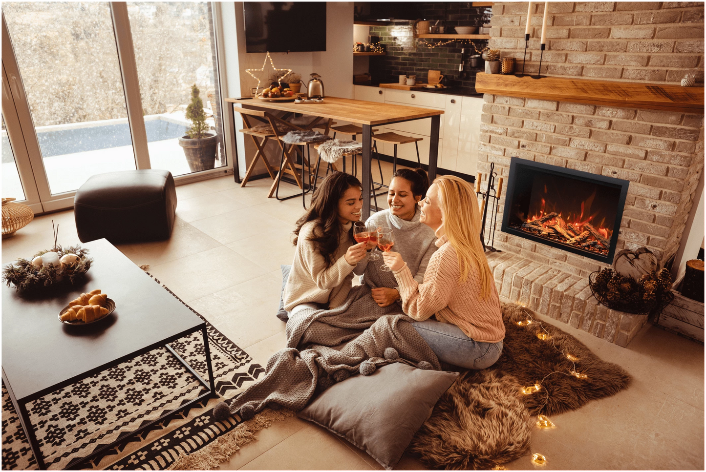 Amantii Traditional 38" Bespoke Electric Insert TRD-38-BESPOKE