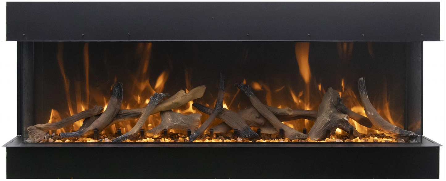Amantii 88" 3 Sided Linear Electric Fireplace 88-TRV-XT-XL