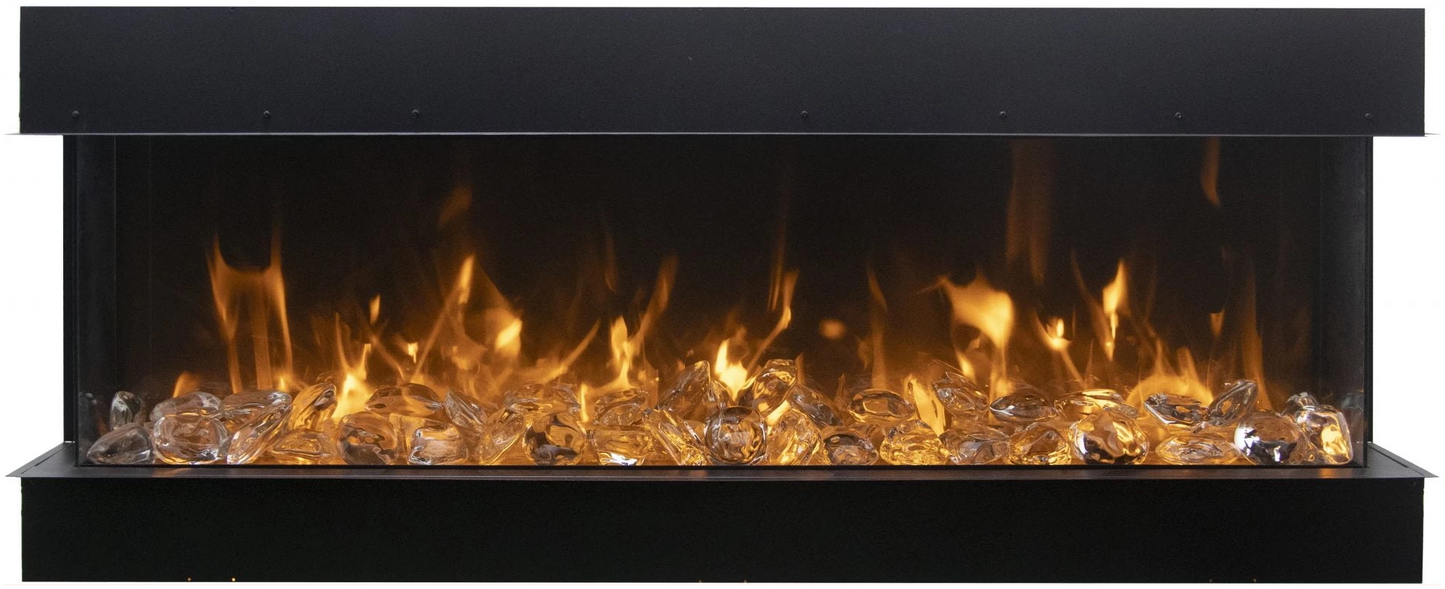 Amantii 88" 3 Sided Linear Electric Fireplace 88-TRV-XT-XL