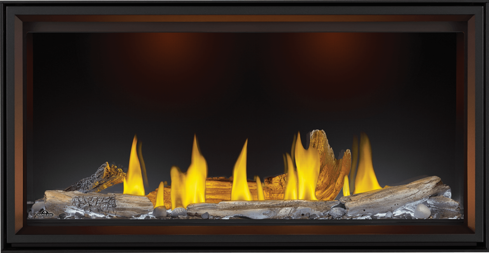 Napoleon 50" Tall Linear Vector Gas Fireplace w/ Luminous Logs TLV50LN
