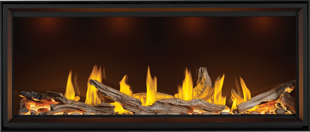 Napoleon 72" Tall Linear Vector Gas Fireplace w/ Luminous Log Set TLV74LN