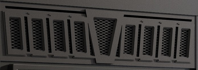 Valcourt Lafayette Square Crown Style Louvered Faceplate VA10LS10