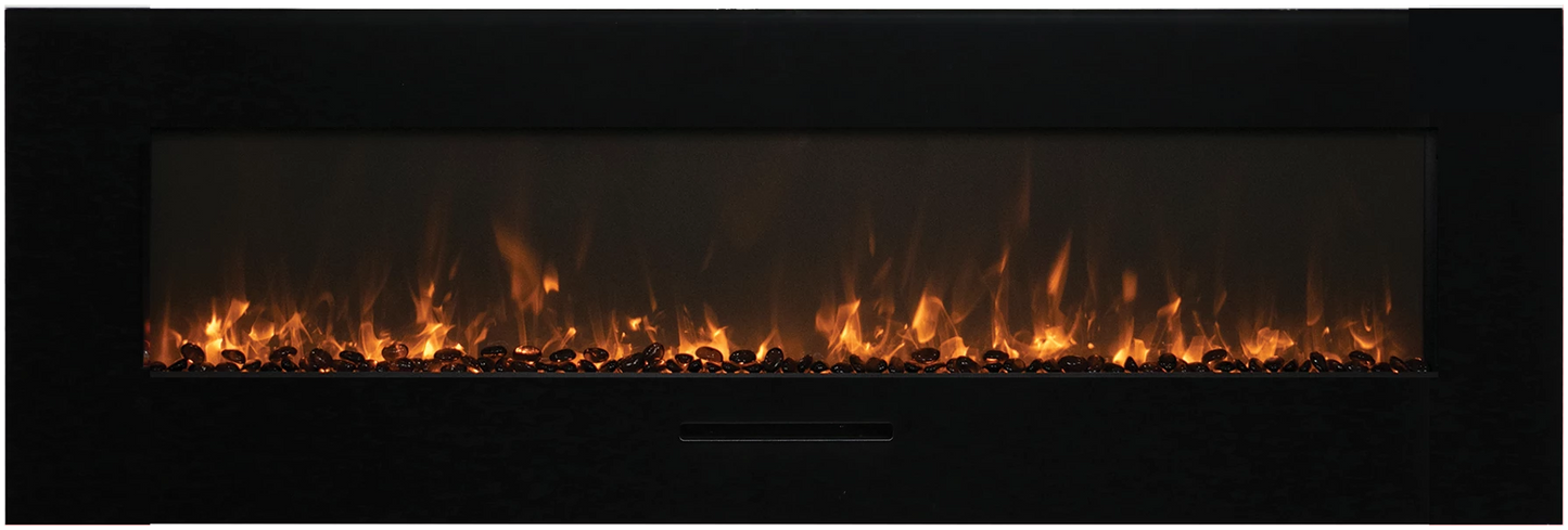Amantii 88" Linear Electric Fireplace WM-FM-88-10023-BG