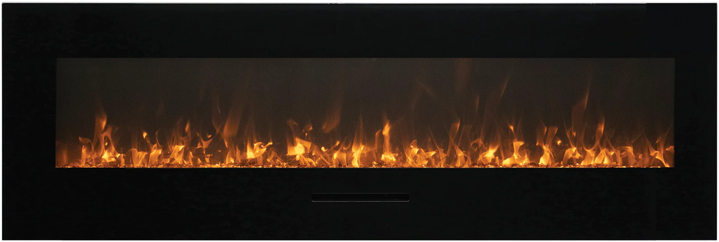 Amantii 60" Linear Electric Fireplace WM-FM-60-BG-3