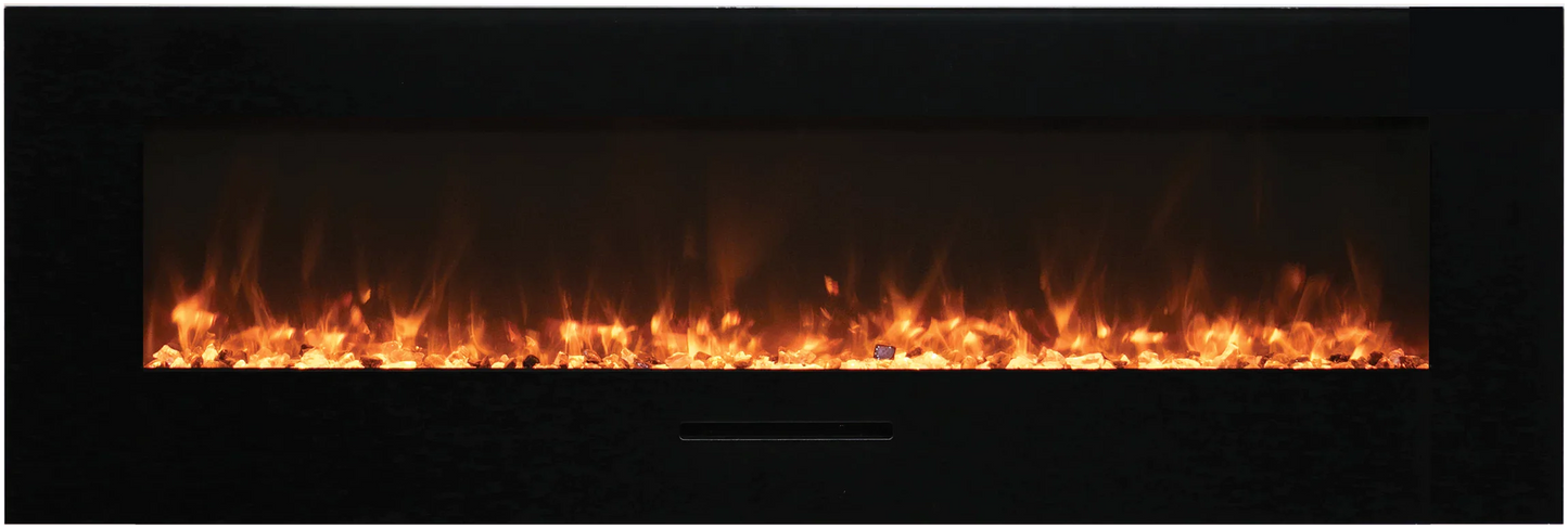 Amantii 60" Linear Electric Fireplace WM-FM-60-BG-3