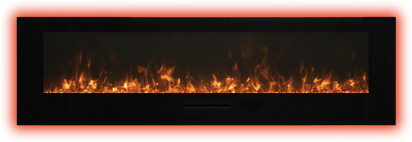 Amantii 50" Linear Electric Fireplace WM-FM-50-BG-3