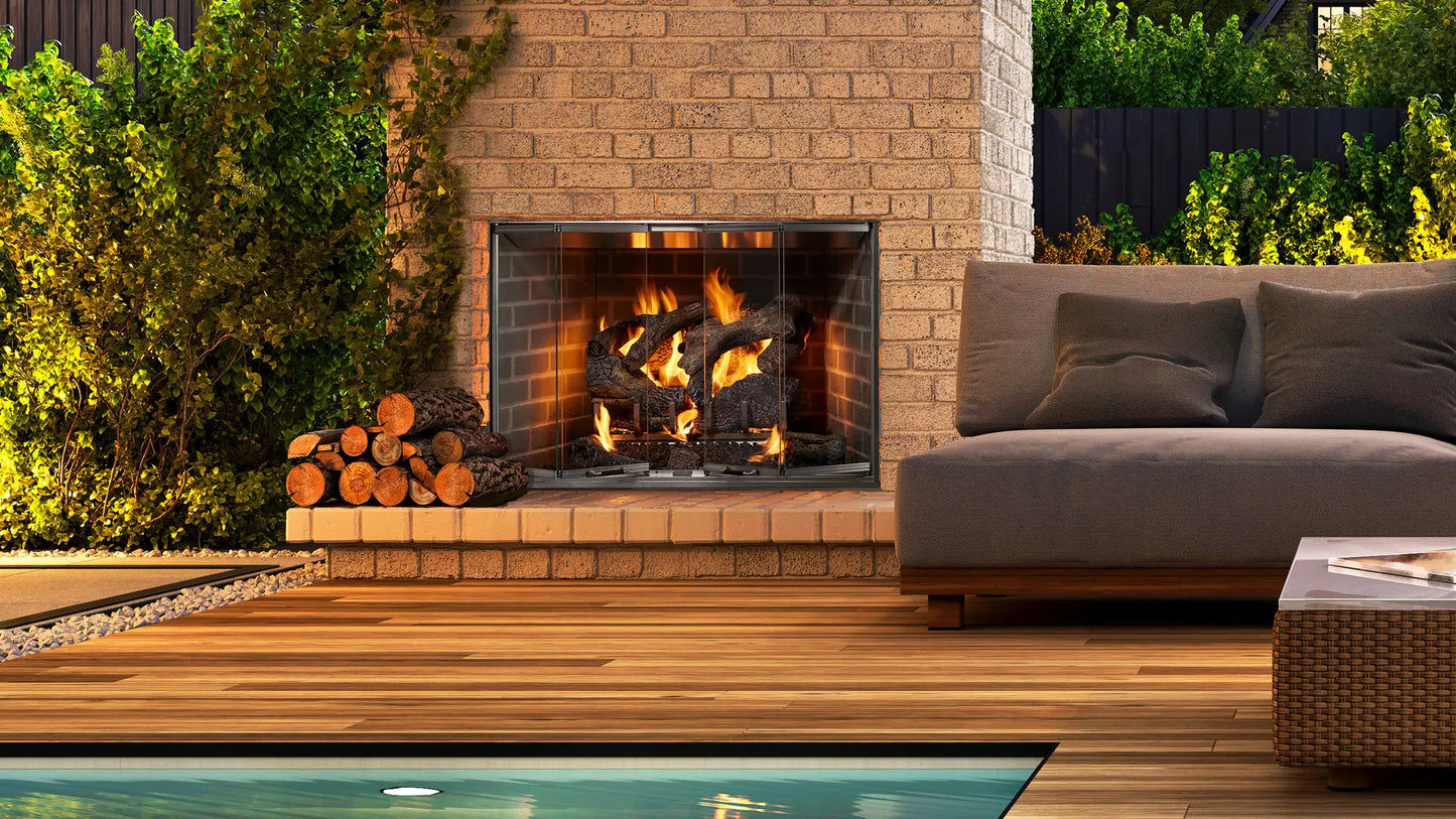 Majestic Cottagewood 36" Outdoor Wood-Burning Fireplace ODCTGWD-36