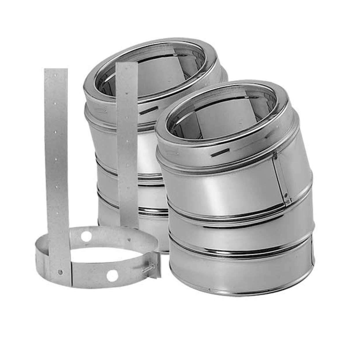 Duravent DuraTech 5" Diameter 30° Elbow Kit 5DT-E30KSS