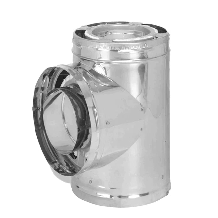 Duravent DuraPlus 7" Diameter Tee w/Cap Stainless Steel 7DP-TSS