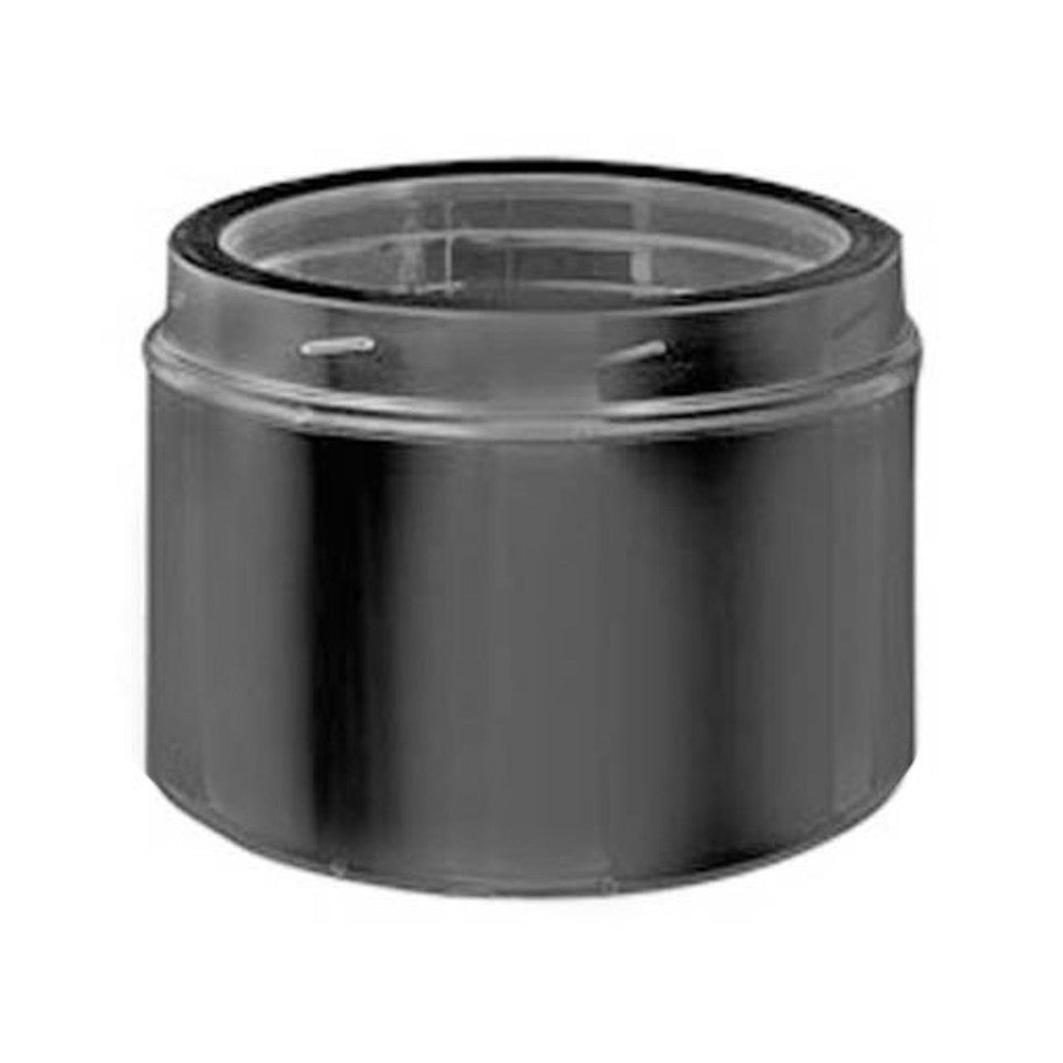 Duravent DuraTech 8" Diameter 6" Long Black Chimney Pipe 8DT-06B