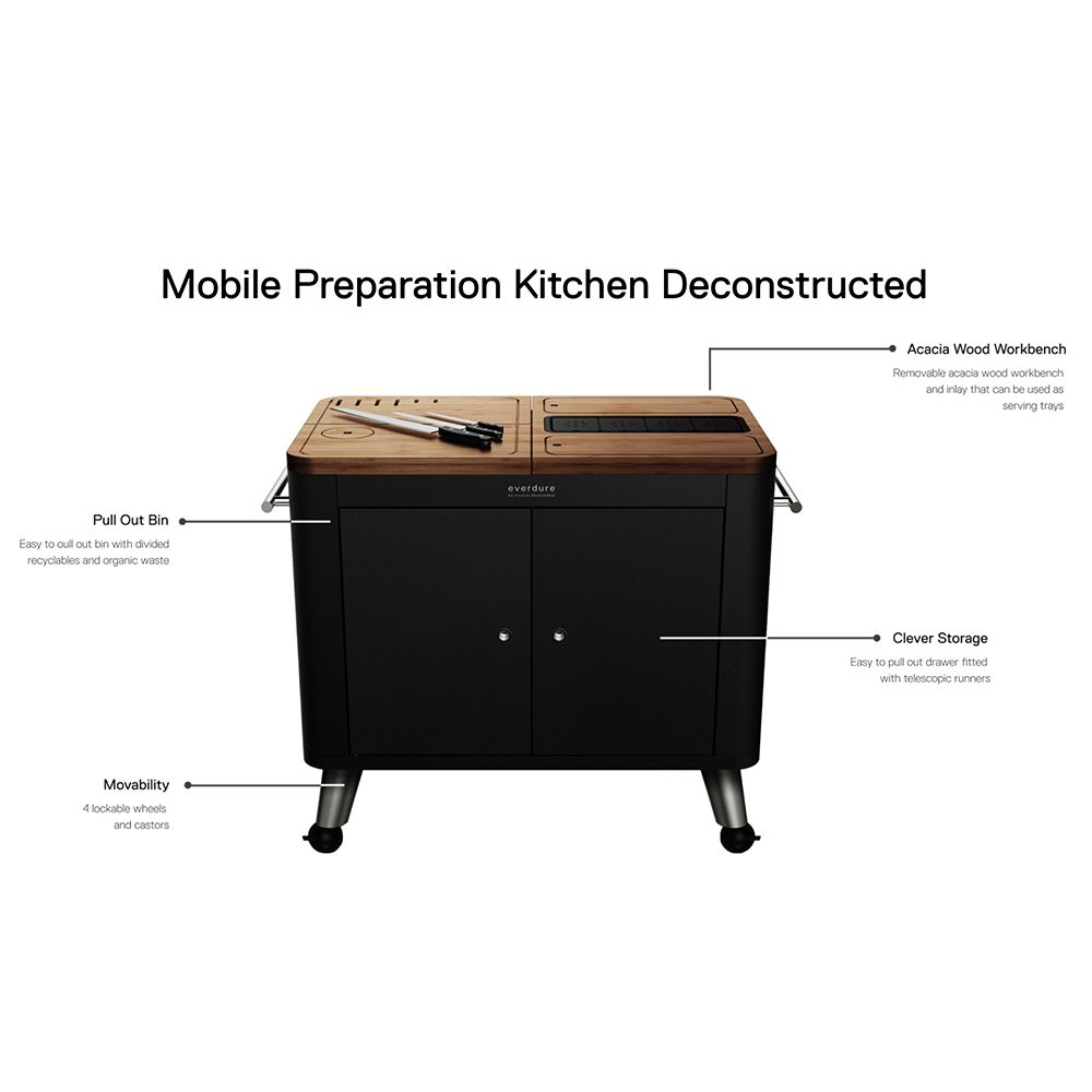 Everdure Indoor/Outdoor Mobile Prep Kitchen HBPK