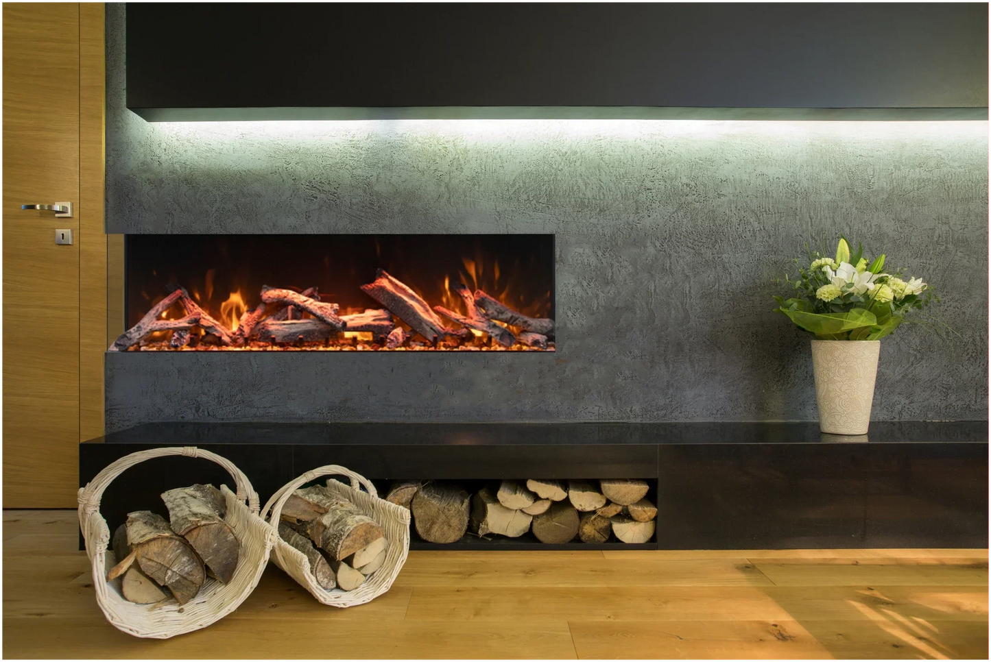 Amantii 65" True View Bespoke Electric Fireplace TRV-65-BESPOKE