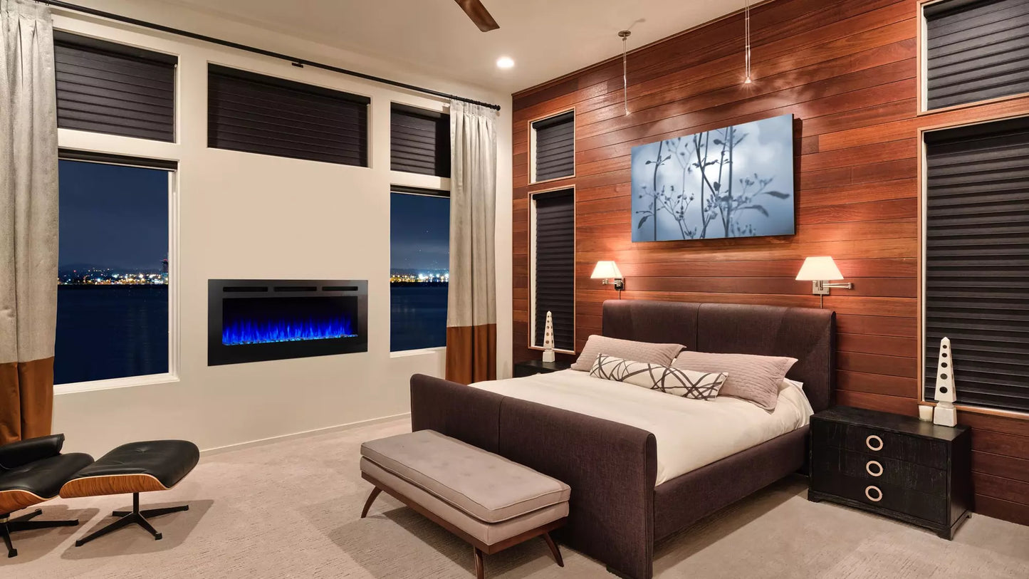 SimpliFire Allusion 48" Electric Linear Fireplace SF-ALL48-BK