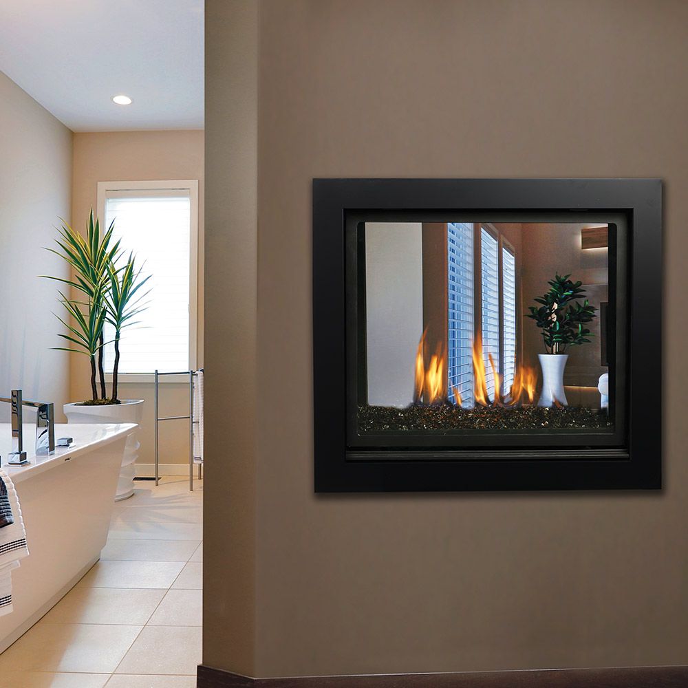 Kingsman 42" Direct Vent See-Through Ceramic Glass Fireplace MCVST42