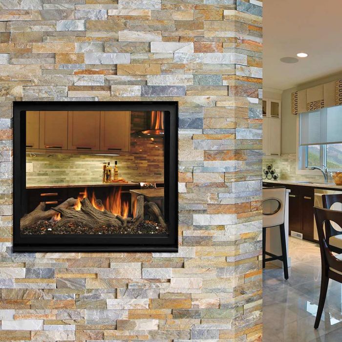 Marquis Bentley 42" Clean View Direct Vent See-Through Ceramic Glass Fireplace MCVST42