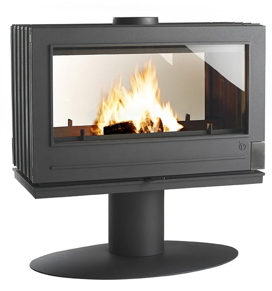 Invicta Nelson Linear See-Through Wood Stove 6129-44