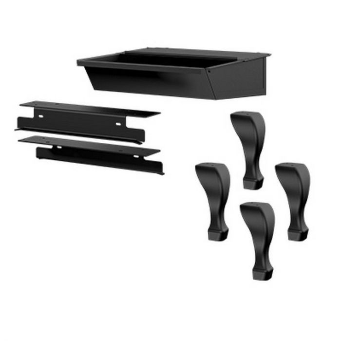 Osburn Black - Straight Leg Kit with Ash Drawer OA10226