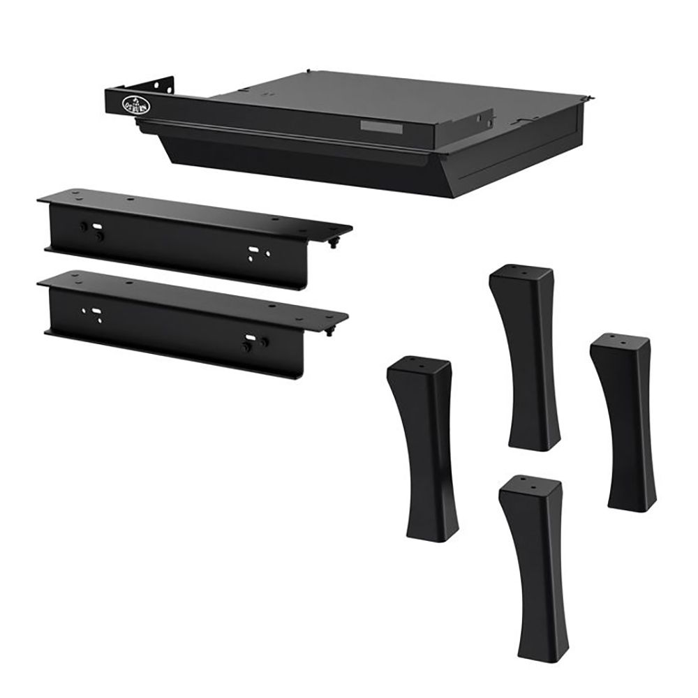 Osburn Black - Straight Leg Kit with Ash Drawer OA10235