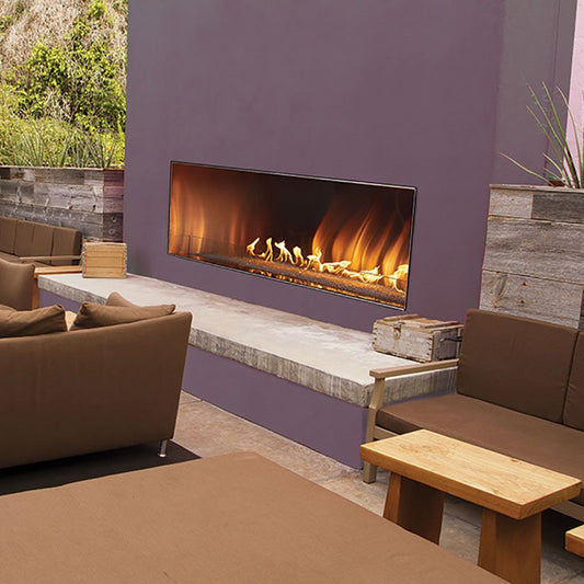 Carol Rose 60" Linear Coastal Collection Outdoor Fireplace OLL60FP12S