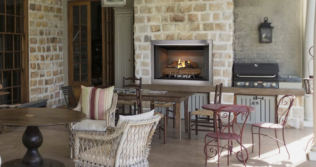Majestic Vesper 36" Outdoor Gas Fireplace VOFB36