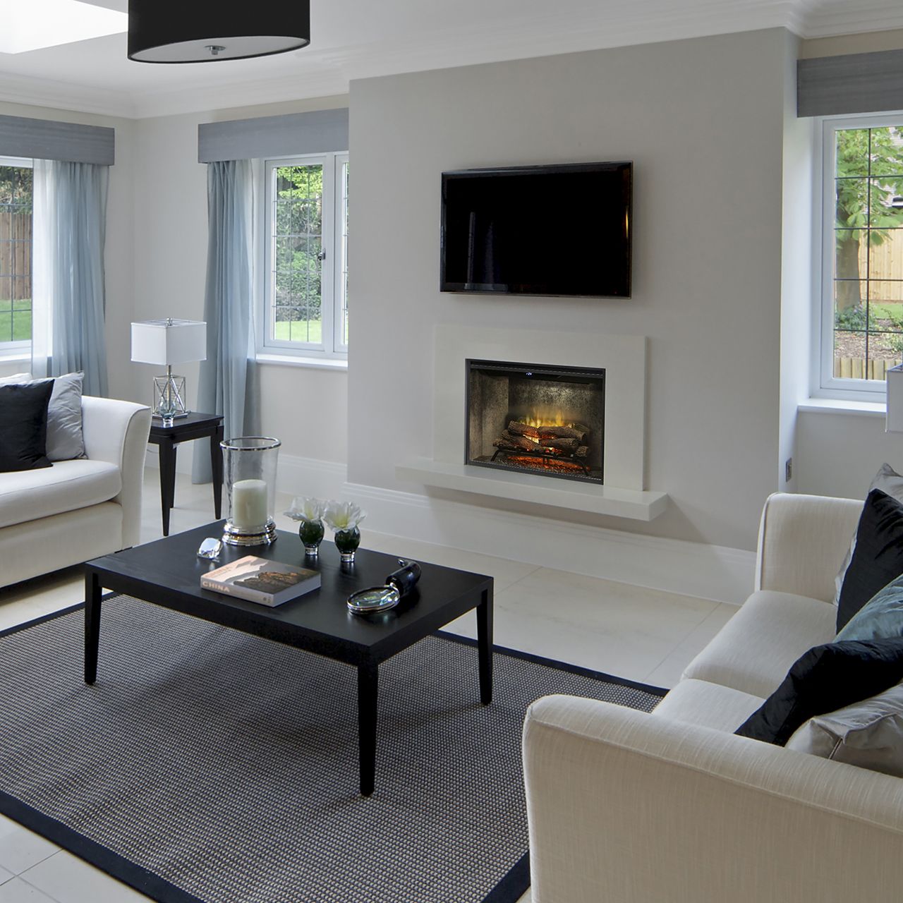 Dimplex 36" Revillusion Built-In Electric Firebox Weathered Concrete RBF36WC-FG