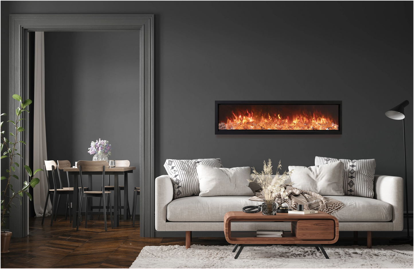 Amantii 60" Symmetry Bespoke Electric Fireplace SYM-60-BESPOKE