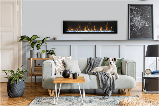 Amantii 60" Symmetry Xtra Slim Electric Fireplace SYM-SLIM-60