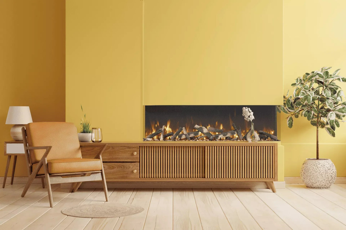Amantii 65" True View Bespoke Electric Fireplace TRV-65-BESPOKE