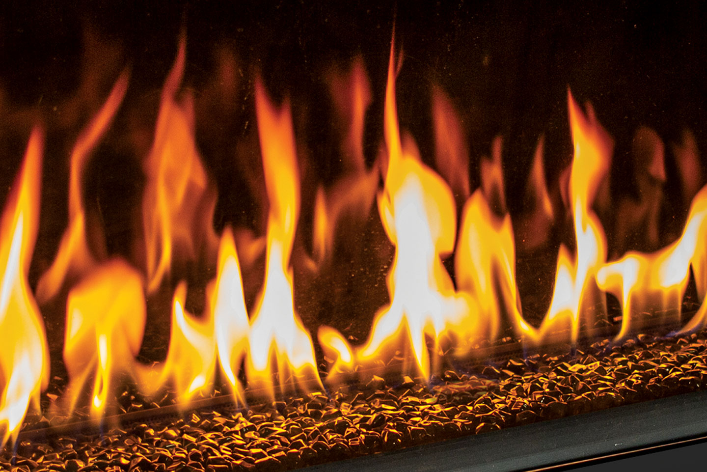 Urbana U50 Tall Bay Gas Fireplace U50I-T-LED