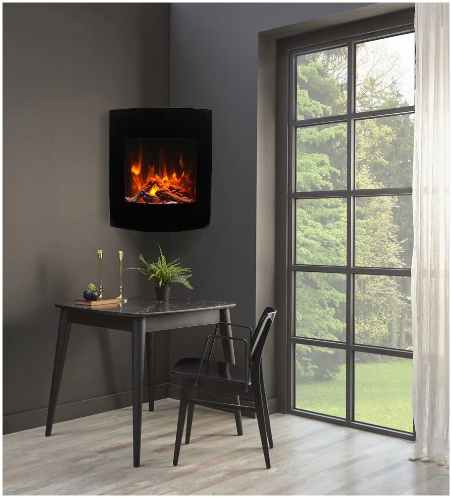 Amantii Zero Clearance Electric Fireplace WM-BI-2428-VLR-BG