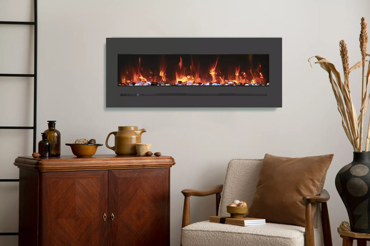 Amantii 60" Linear Electric Fireplace WM-FML-60-6623-STL