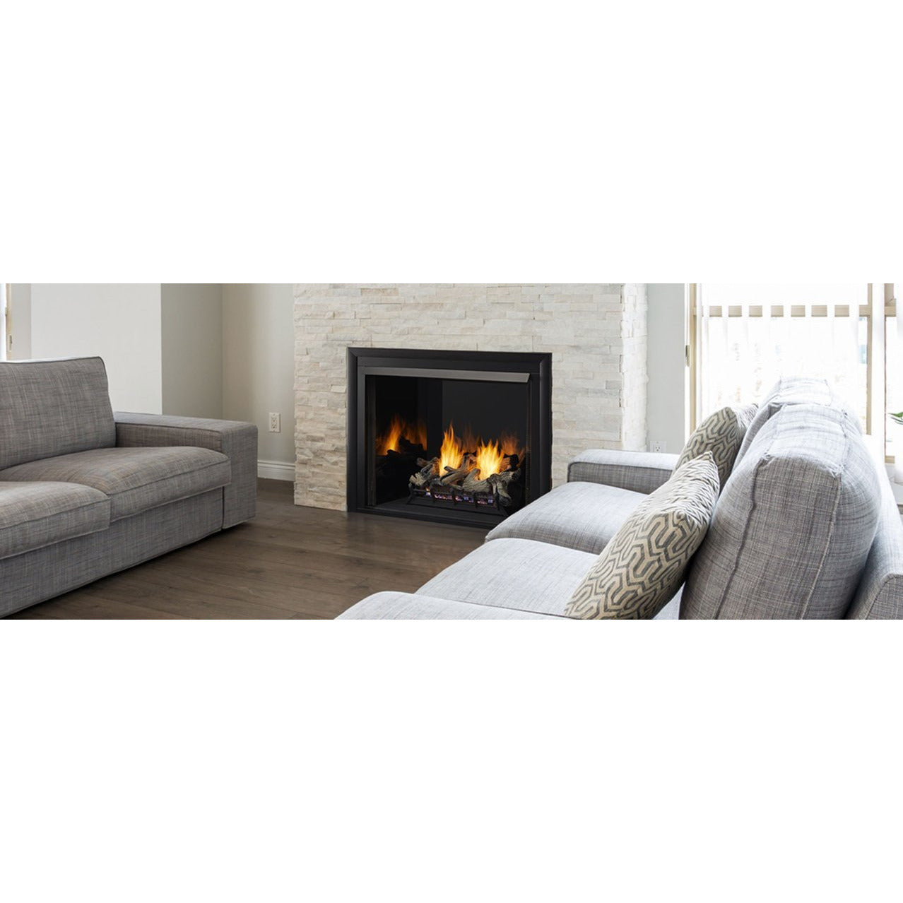 Monessen Lo-Rider 42" Clean Face Gas Firebox LCUF42CR - Everything Fireplaces