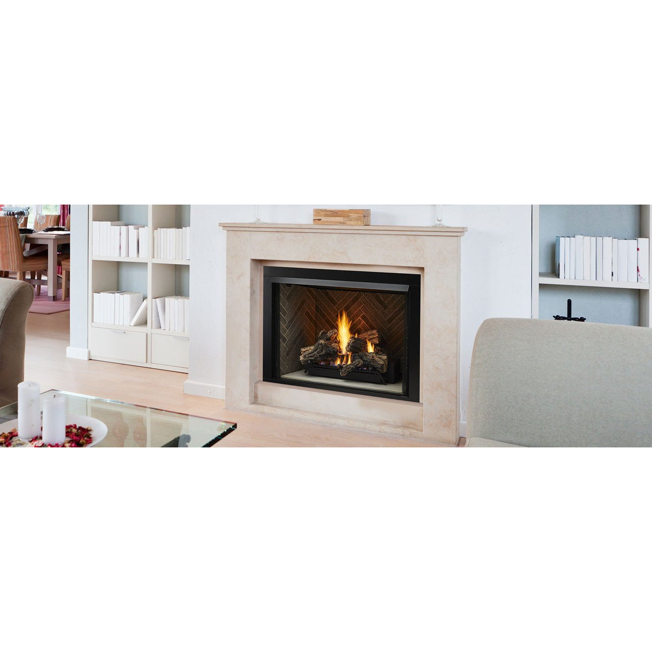 Monessen Lo-Rider 42" Clean Face Gas Firebox LCUF42CR - Everything Fireplaces