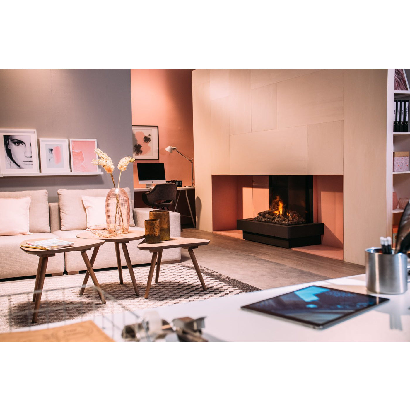 Dimplex e-MatriX Bay Built-in Water Vapor Electric Fireplace FEF3226L3