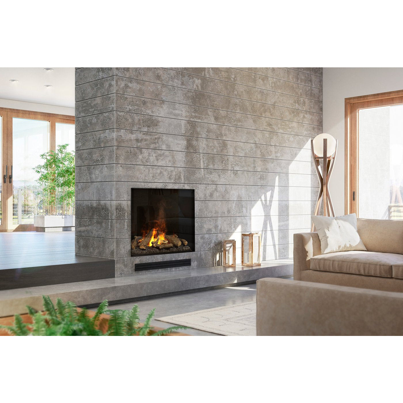 Dimplex OPTIMYST e-MatriX FEF3226L1 Front-facing Built-in Water Vapor Electric Fireplace FEF3226L1