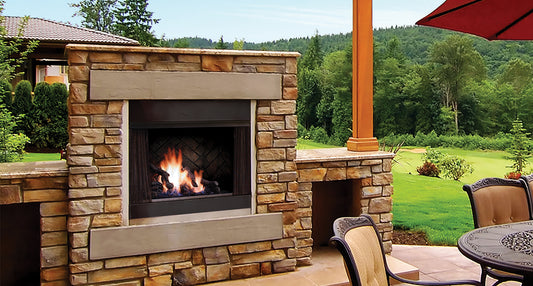 Barbara Jean Zero Clearance Outdoor Gas Fireplace OFP42N