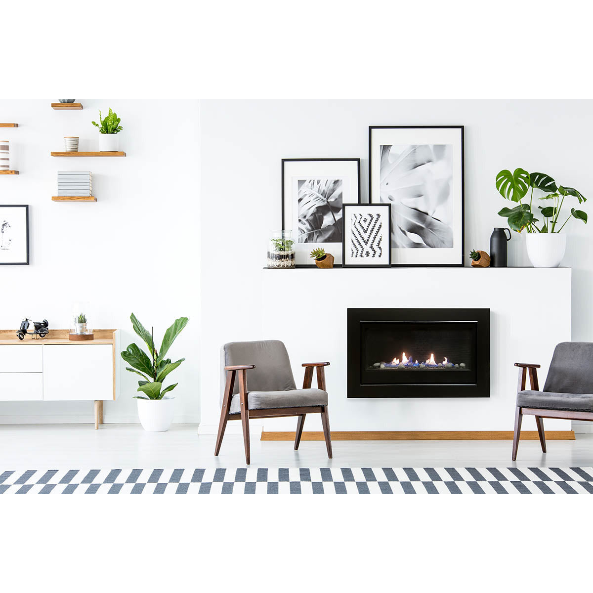 Sierra Flame Boston 36 Builders Linear Gas Fireplace BOSTON-36