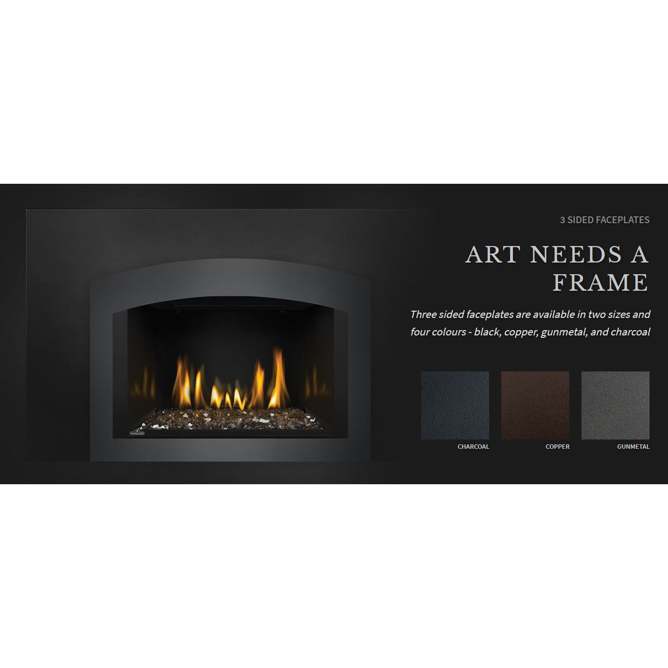 Napoleon Oakville 3 Glass Gas Fireplace Insert GDIG3N-1