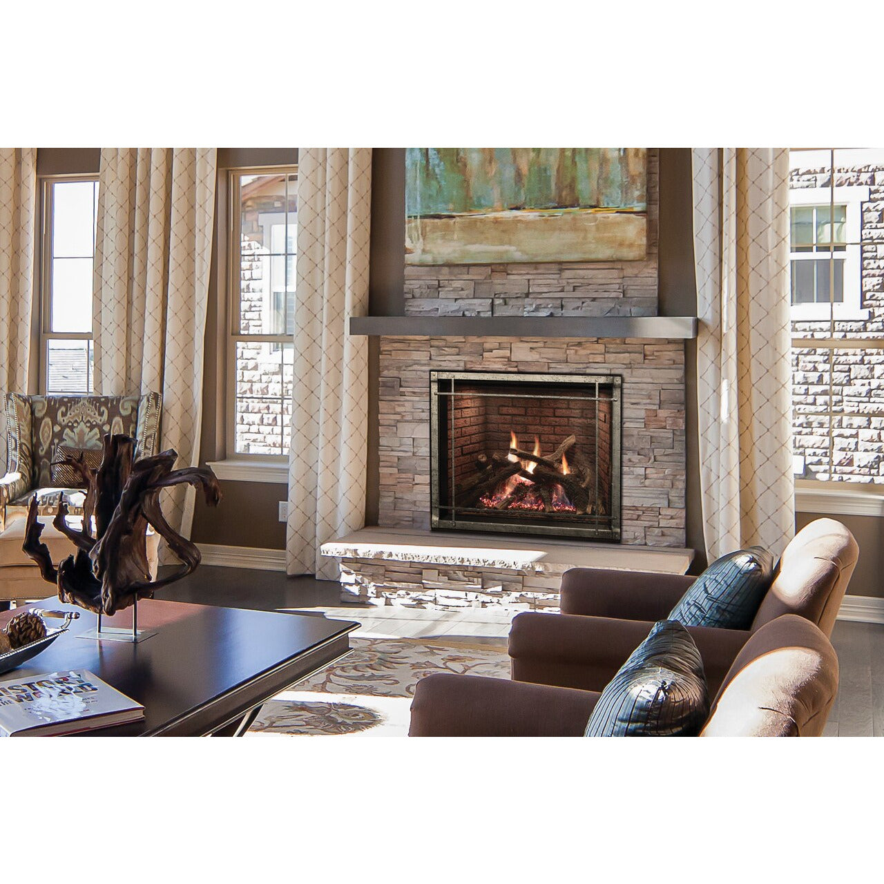 Empire Comfort Systems Rushmore 50" Clean-Face Direct-Vent Fireplace DVCT50CBP95