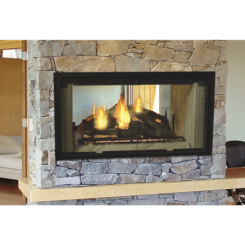 Majestic 42" See-Thru Radiant Wood Burning Fireplace DSR42