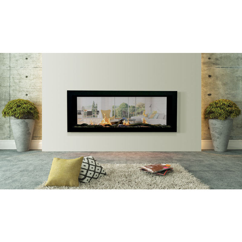 Sierra Flame Emerson 48" Linear See-Thru Gas Fireplace EMERSON-48-DELUXE