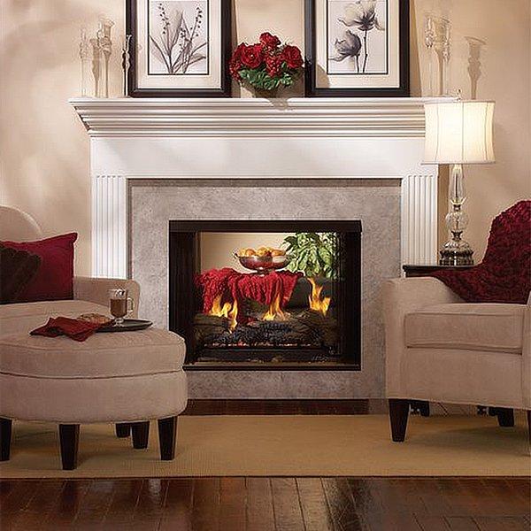 American Hearth 36" Madison Premium Peninsula/See-Thru Direct-Vent Fireplace DVP36
