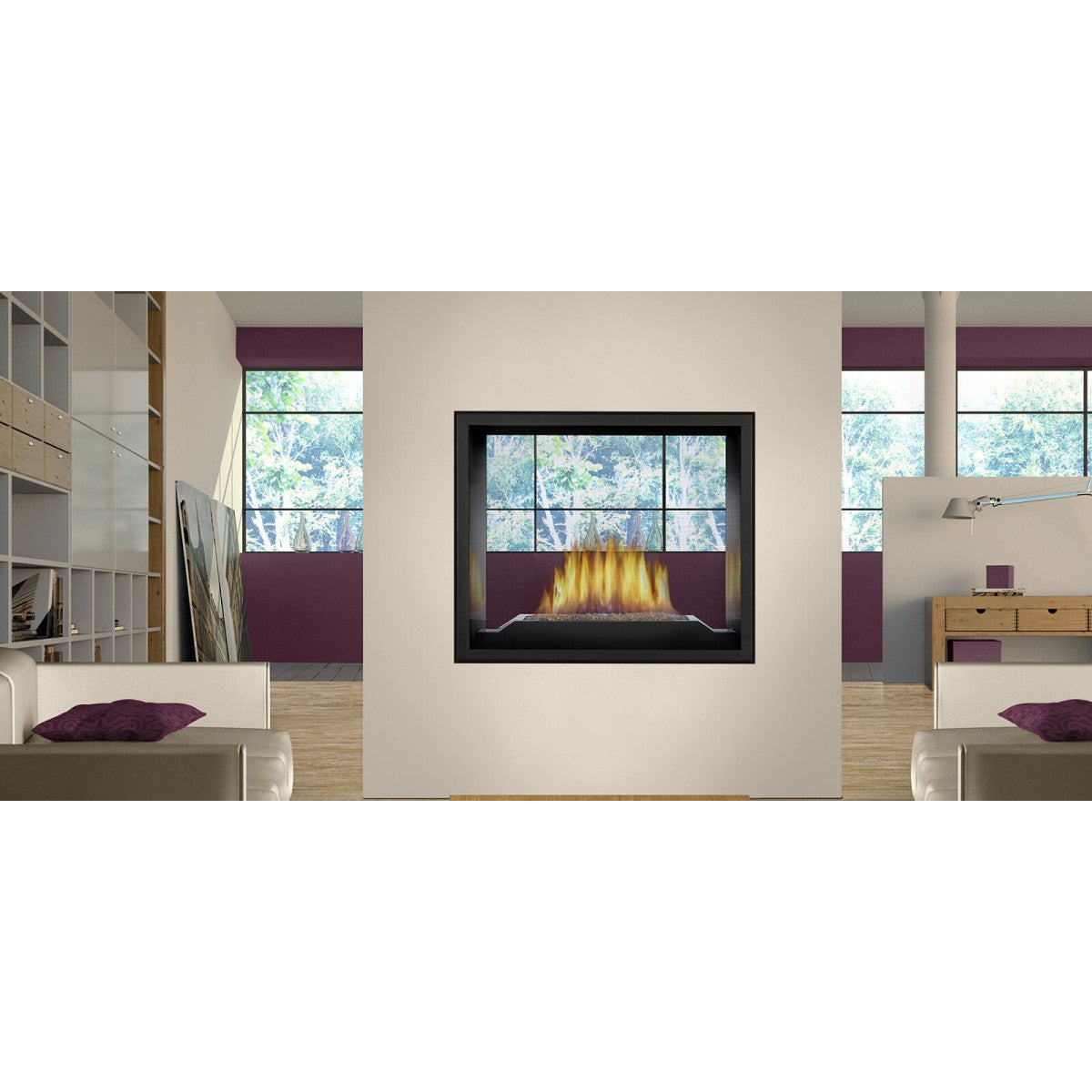 Napoleon High Definition See-Through Gas Fireplace HD81NT-1