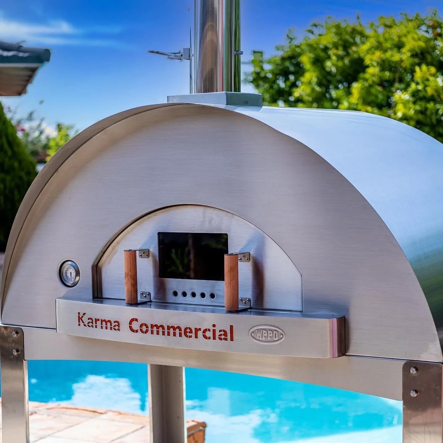 WPPO Karma 55" Commercial Wood-Burning Pizza Oven WKK-04COM