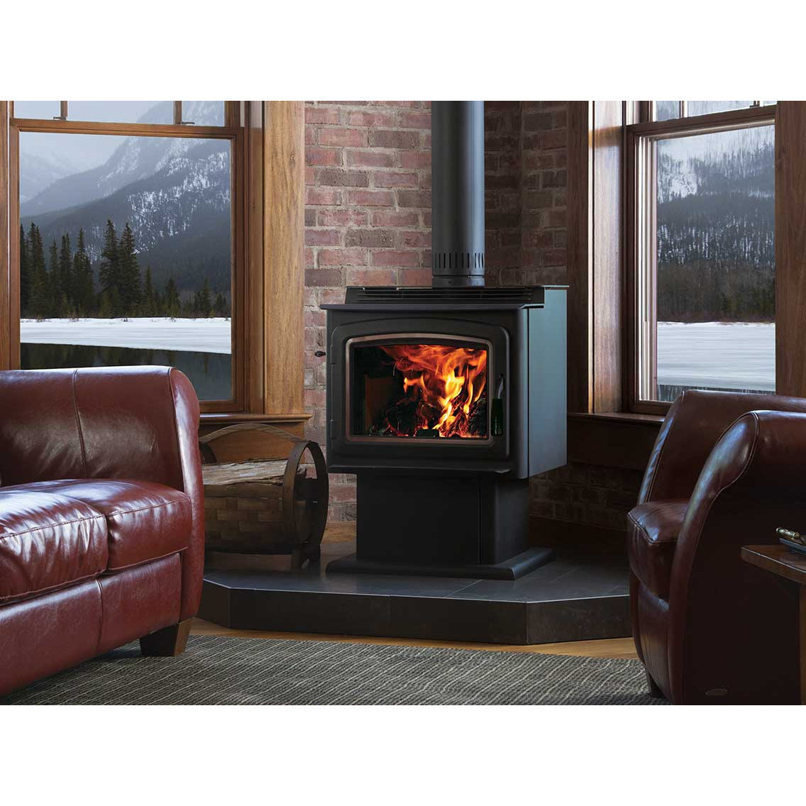 Iron Strike Grandview 230 Free Standing Wood Stove GV230GL