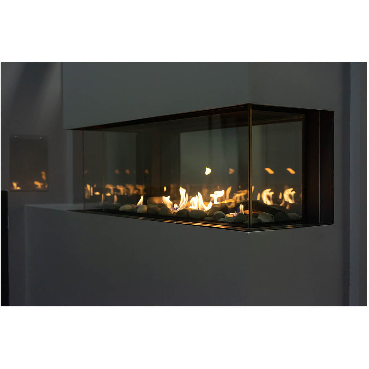 Sierra Flame Lyon 48" 4 Sided See-Through Gas Fireplace LYON-48-NG