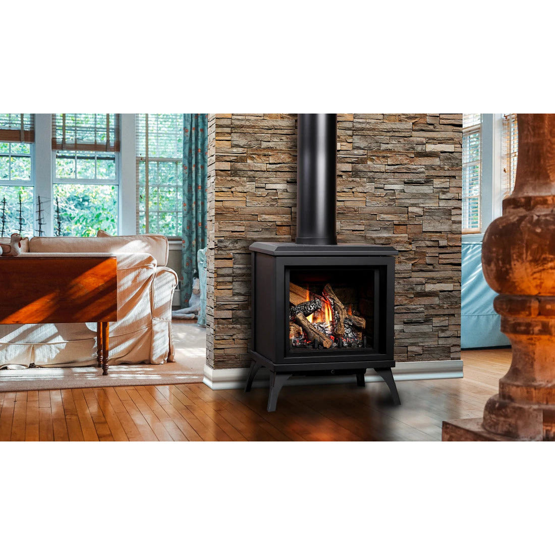 Kingsman FreeStanding Direct Vent Gas Stove FDV200S