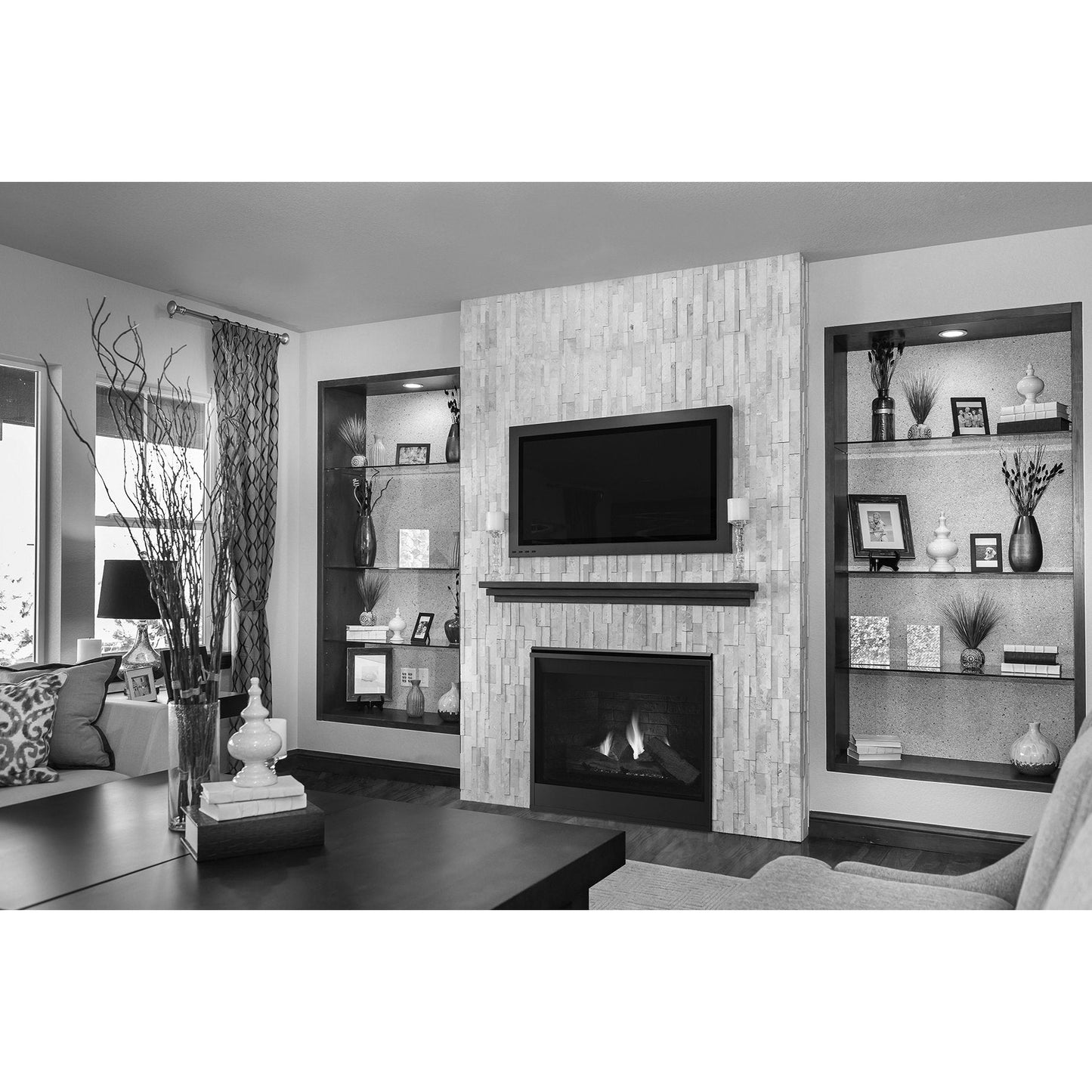 Majestic Meridian 42" Top/Rear Direct Vent Unit with IntelliFire MERID42IN - Everything Fireplaces